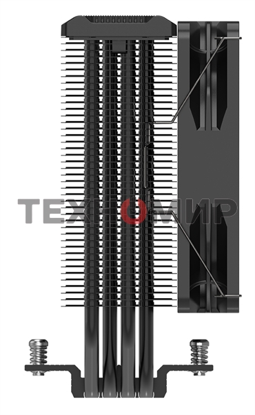 Кулер PCCooler Paladin EX400 черный 120мм алюминий+медь 1800rpm 28.6db 4-pin 180W 157мм