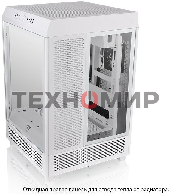 Компьютерный корпус Thermaltake The Tower 500 Snow CA-1X1-00M6WN-00 White,Win,SPCC,Tempered Glass*3,120мм Standard Fan*2