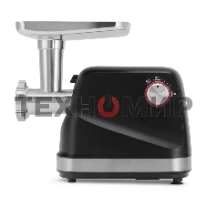 Мясорубка электрическая Polaris PMG 2582 черный, 2500 Вт, 2.7 кг/мин, реверс, защита от перегрузки, металлический лоток, насадки - 5