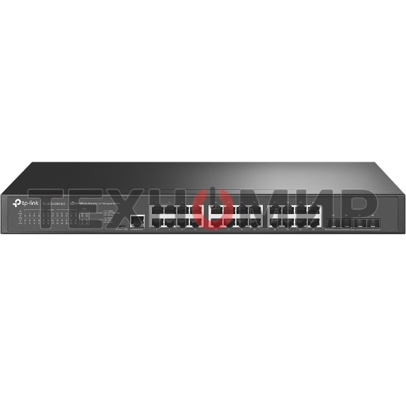 Коммутатор JetStream 24-Port 2.5GbASE-T L2+ Managed Switch with 4 10GE SFP+ SlotsPORT: 24× 2.5G RJ45 Ports, 4× 10G SFP+ Slots, RJ45/Micro-USB Console PortSPEC: 1U 19-inch Rack-mountable Steel CaseFEATURE: Integration with Omada SDN Controller, Static Rout