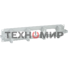 Кабельный органайзер ITK CO35-2M6R 2U 2 боковых горизонт. и 4 вертик. кольца, серый