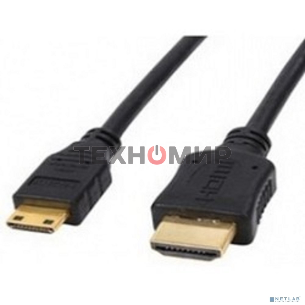 Кабель Exegate HDMI to miniHDMI (19M -19M) 1.8м, ver1.4, позолоченные контакты
