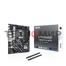 Материнская плата ASUS PRIME H810M-A WIFI, LGA 1851, Intel H810, 2xDDR5, 4xSATA, 2xM.2, 1xPCIe 4.0 x16, 1xPCIe x1, 1xDP, 1xHDMI, 1x1Gb LAN, Wi-Fi, 4xUSB 2.0, 2xUSB 3.2 Gen 2, 3x3.5 мм, 7.1, Micro-ATX
