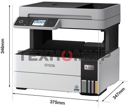 МФУ струйное Epson L6490 (C11CJ88405), A4, цветной, печ. до 17 стр/мин. (ч/б) до 9.5 стр/мин. (цвет), 1200 x 4800 dpi (печать) 1200x2400dpi (скан.), USB, RJ-45, Wi-Fi