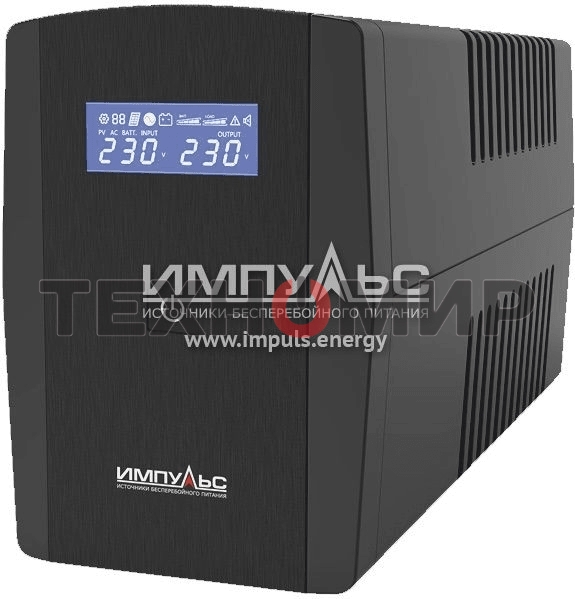 Источник бесперебойного питания Импульс ЮНИОР СМАРТ 600, 600/360 ВА/Вт, LED, USB, SCHUKOx2