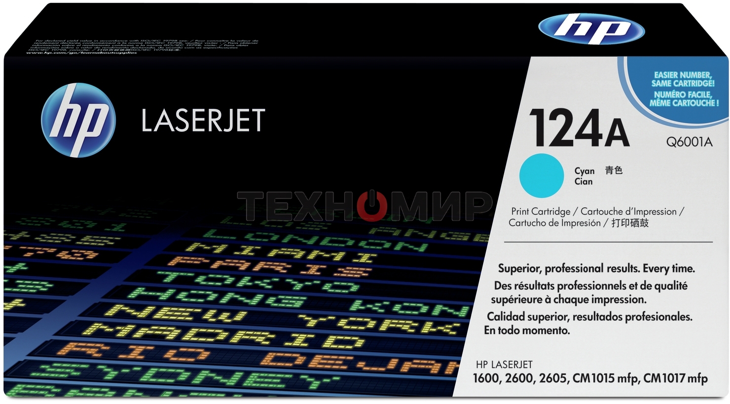 Картридж лазерный HP Q6001A голубой для Color LaserJet 2600 2000 стр.