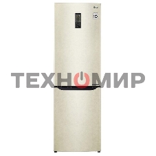 Холодильник LG GA-B419SEUL бежевый двухкамерный 223/79л морозилка снизу, No Frost