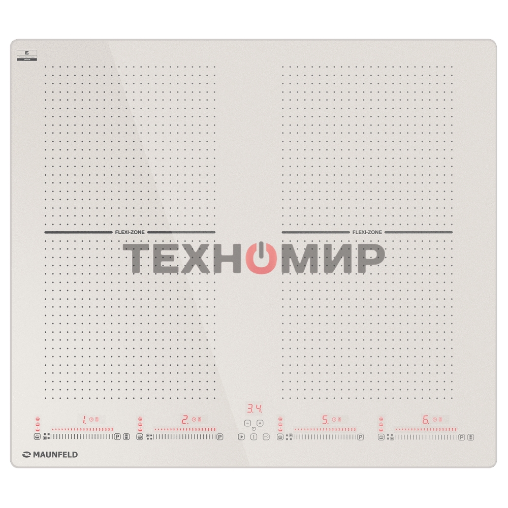Индукционная варочная панель Maunfeld CVI594SF2BG, конфорок: 4 шт., стеклокерамика, независимая, бежевый
