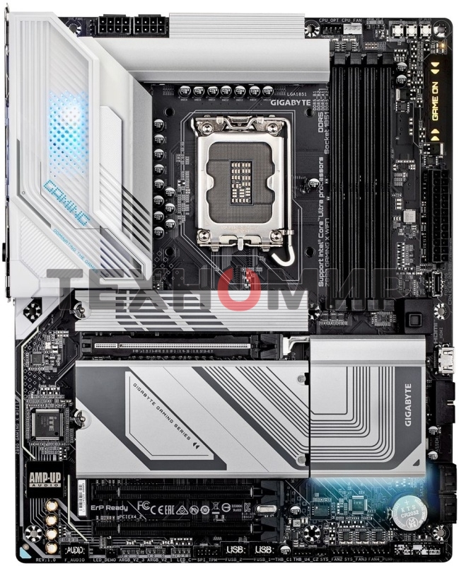 Материнская плата Gigabyte Z890 GAMING X WIFI7, LGA 1851, Intel Z890, 4xDDR5, 4xSATA, 4xM.2, 1xPCIe 5.0 x16, 2xPCIe 4.0 x4, 1xDP, 1xUSB-C, 1x 2.5Gb LAN, 3xUSB-A 3.2 Gen 1, 2xUSB-A 3.2 Gen 2, 4xUSB-A 2.0, 1xUSB4, 2x3.5 мм, 7.1, ATX