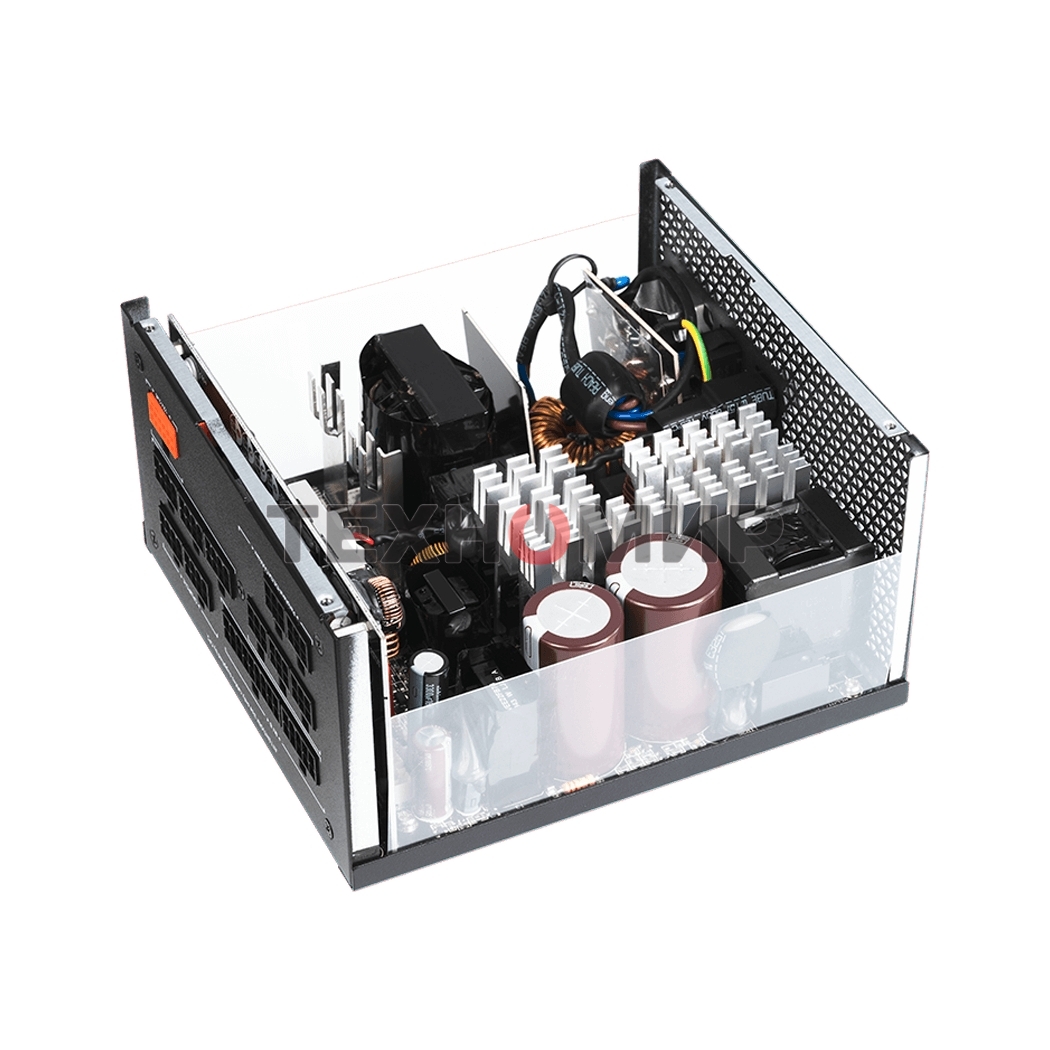 Блок питания PCCooler P5-YS1000-G1F, 1000Вт, 80 PLUS Gold, 135мм, модульный, черный