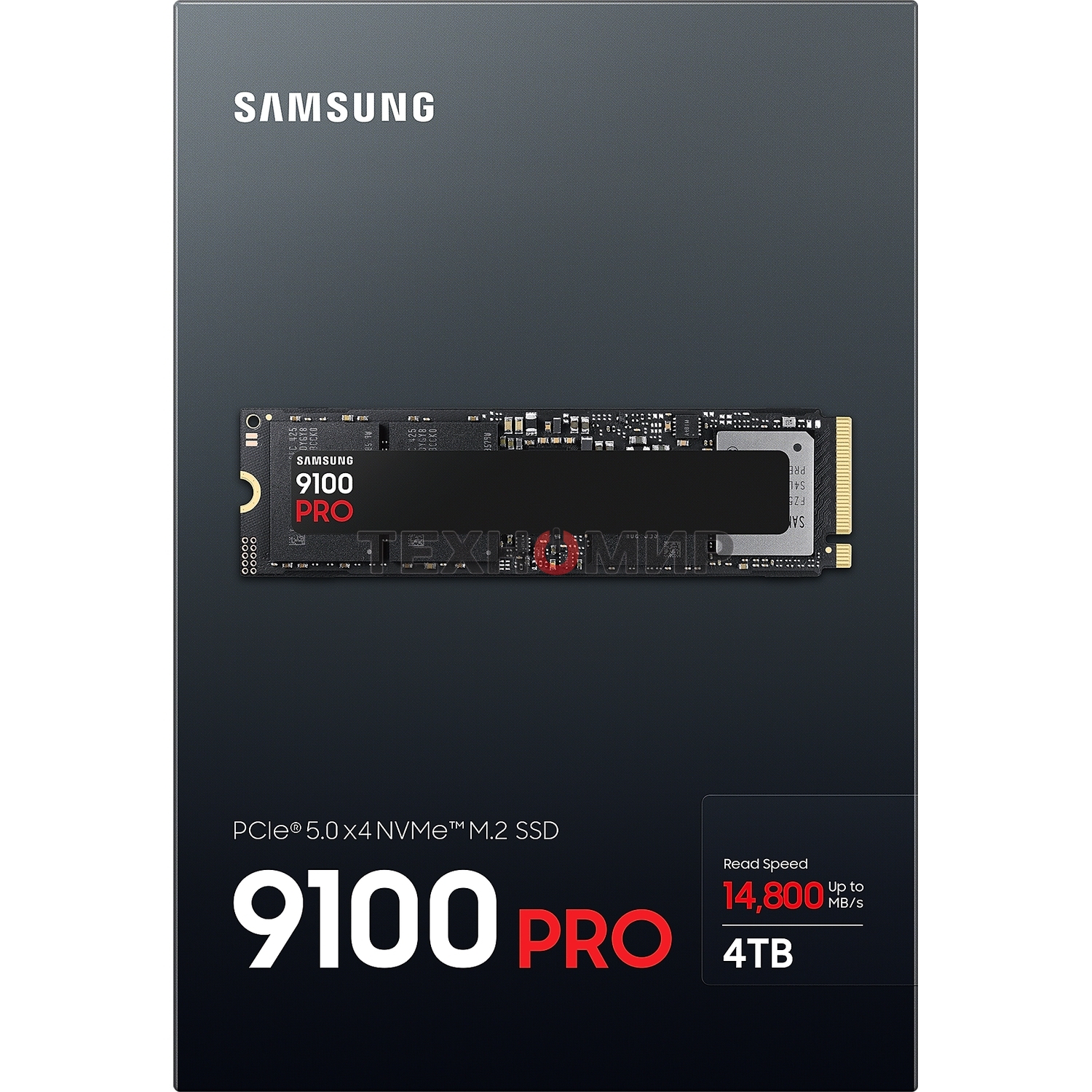 Накопитель SSD 4Tb Samsung 9100 PRO, M.2, PCI-E 5.0 x4, TLC 3D NAND R/W - 14800/13400 Mb/s