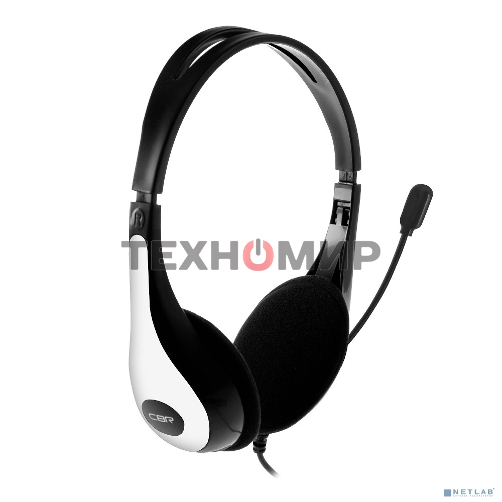 Гарнитура проводная игровая CBR CHP 353M White проводная стерео, микрофон с шумоподавл., накл. наушники, USB, кнопка выкл. микрофона, регул. громк., регул. оголовья, длина каб. 2 м, цвет черный-белый