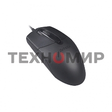 Мышь проводная A4Tech OP-730D черный, 1200 dpi, USB, кнопки - 4