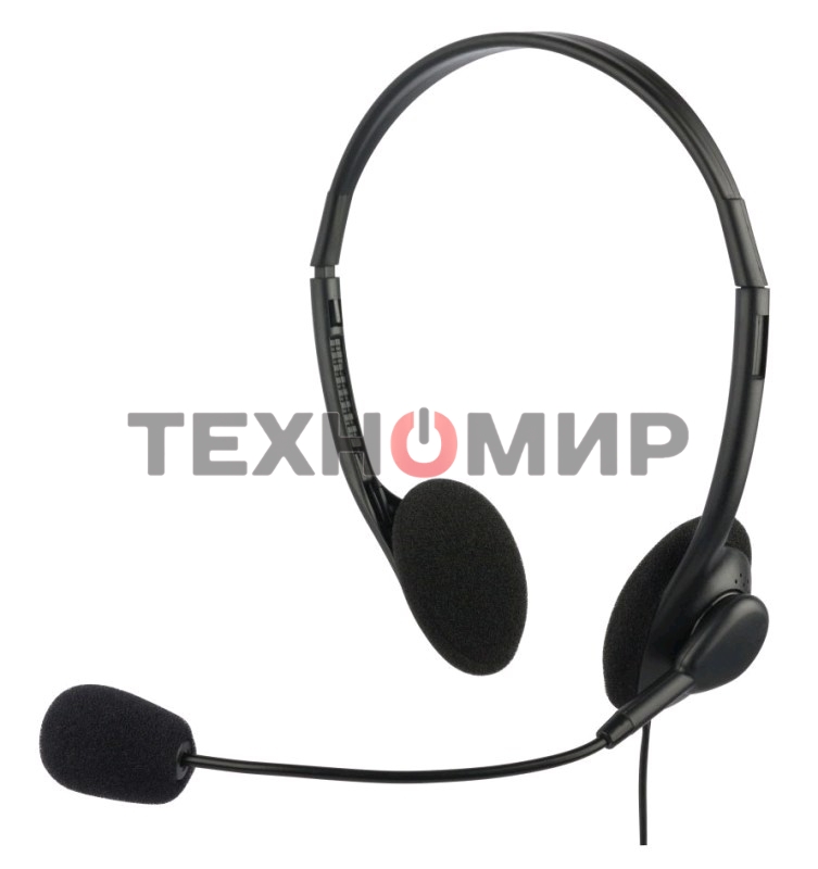Гарнитура проводная Oklick HS-M143VB черный 1.8м накладные оголовье