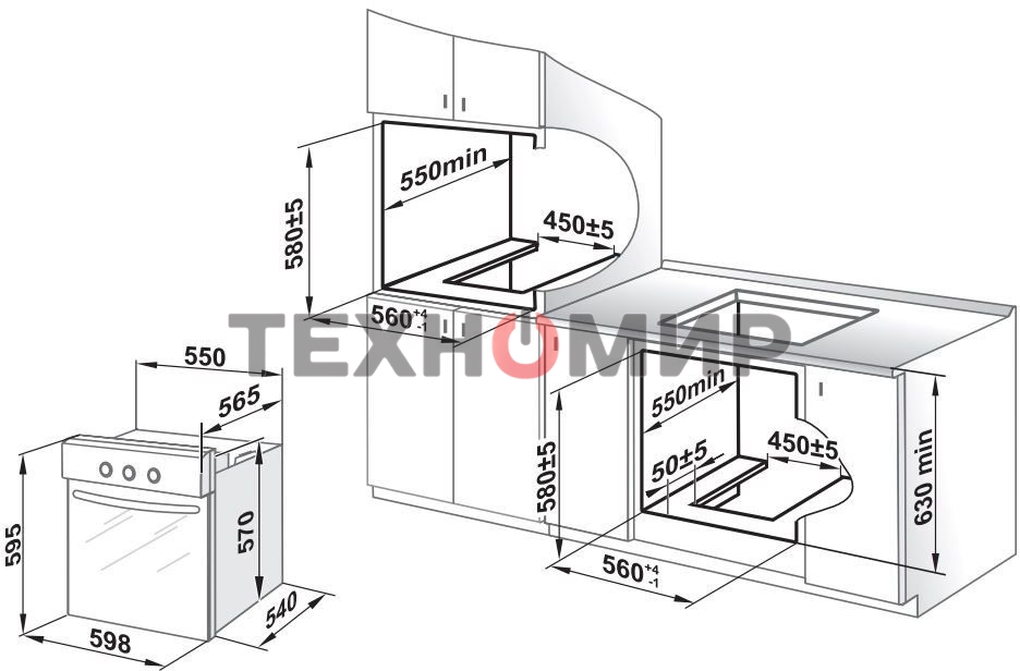 Духовой шкаф Gefest ДГЭ 601-01 Н1, встраиваемый