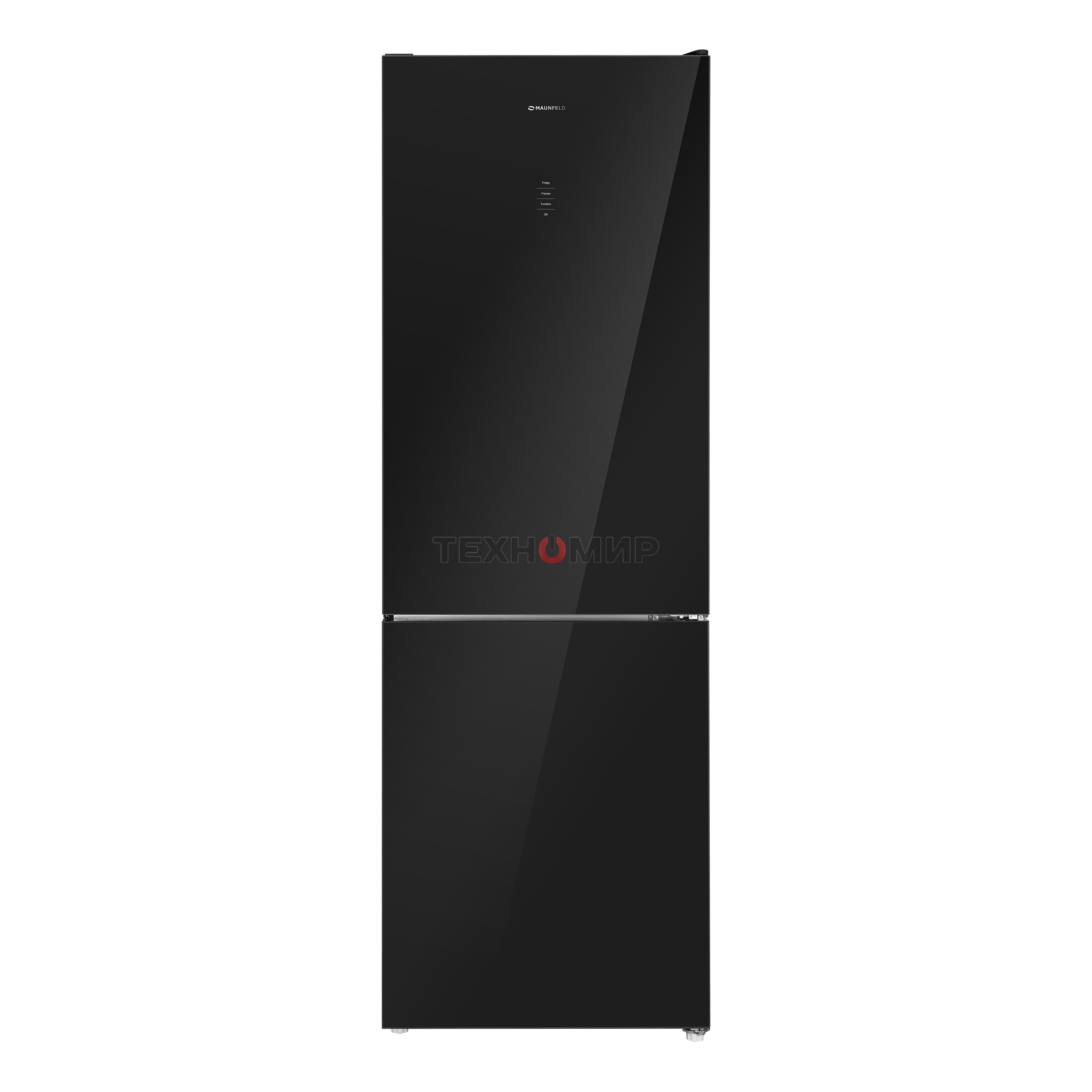 Холодильник Maunfeld MFF185NFB Inverter черный двухкамерный инвертор 240/100л морозилка снизу, No Frost