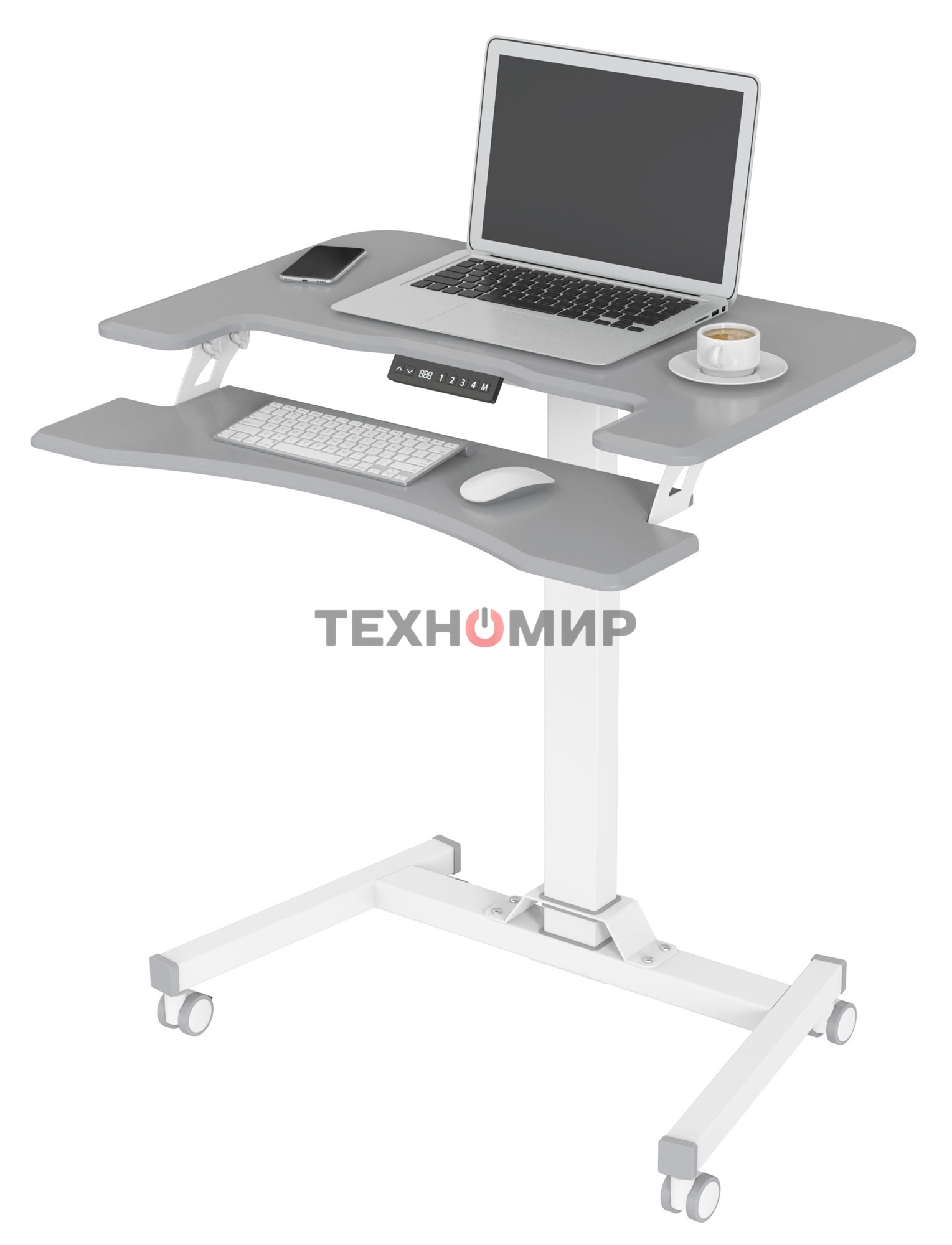 Стол для ноутбука Cactus VM-FDE103 столешница МДФ серый 91.5x56x123см (CS-FDE103WGY)
