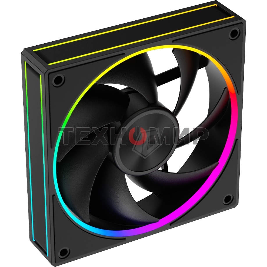 Вентилятор для корпуса ID-Cooling AF-127-ARGb-K черный, 120 мм, 2000 об/мин, 29.9 дБ, 4 pin