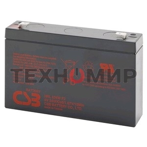Батарея для ИБП CSB HRL 634 (6V 9Ah) клеммы F2