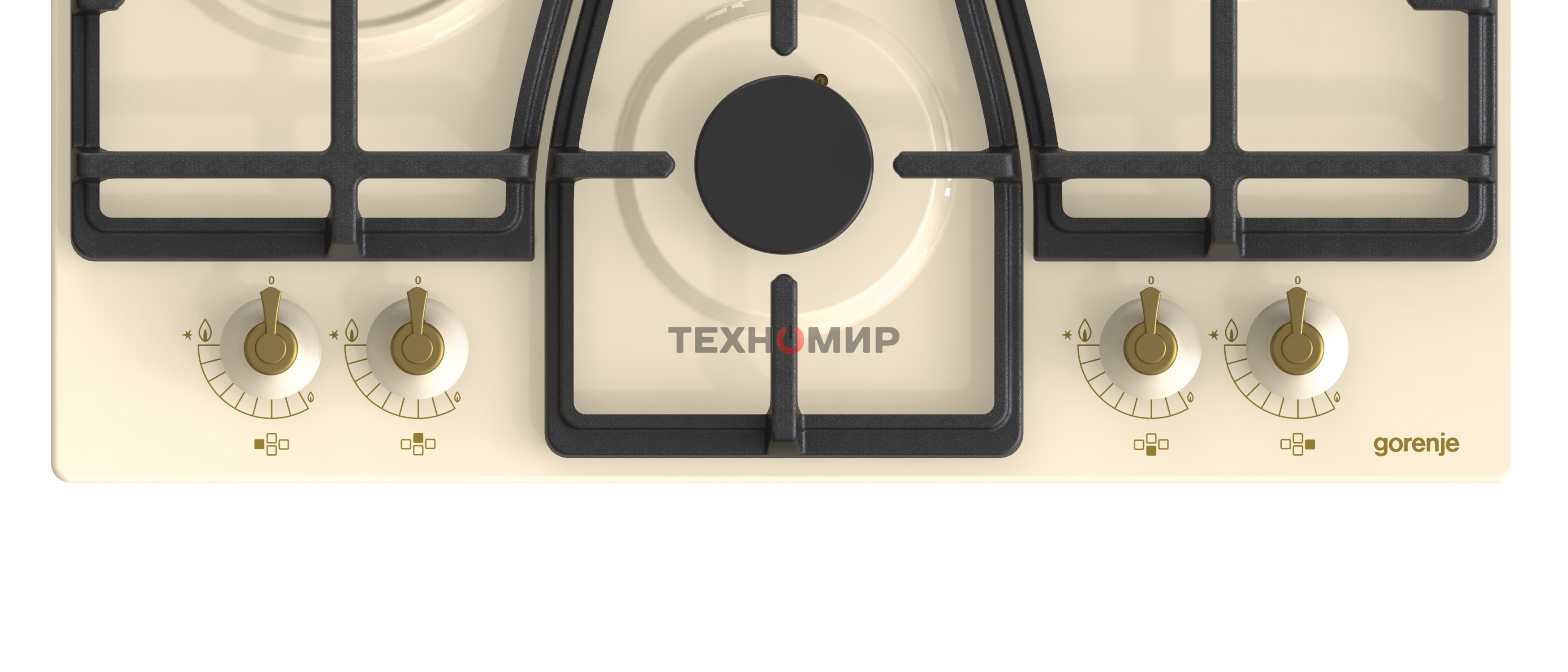 Газовая варочная панель Gorenje GW6D42CLI слоновая кость