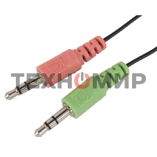 Гарнитура проводная Oklick HS-M143VB черный 1.8м накладные оголовье