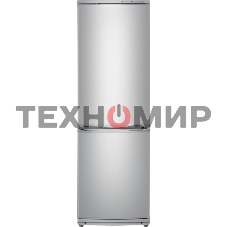 Холодильник Atlant ХМ-6021-080 серебристый двухкамерный 225/101л морозилка снизу