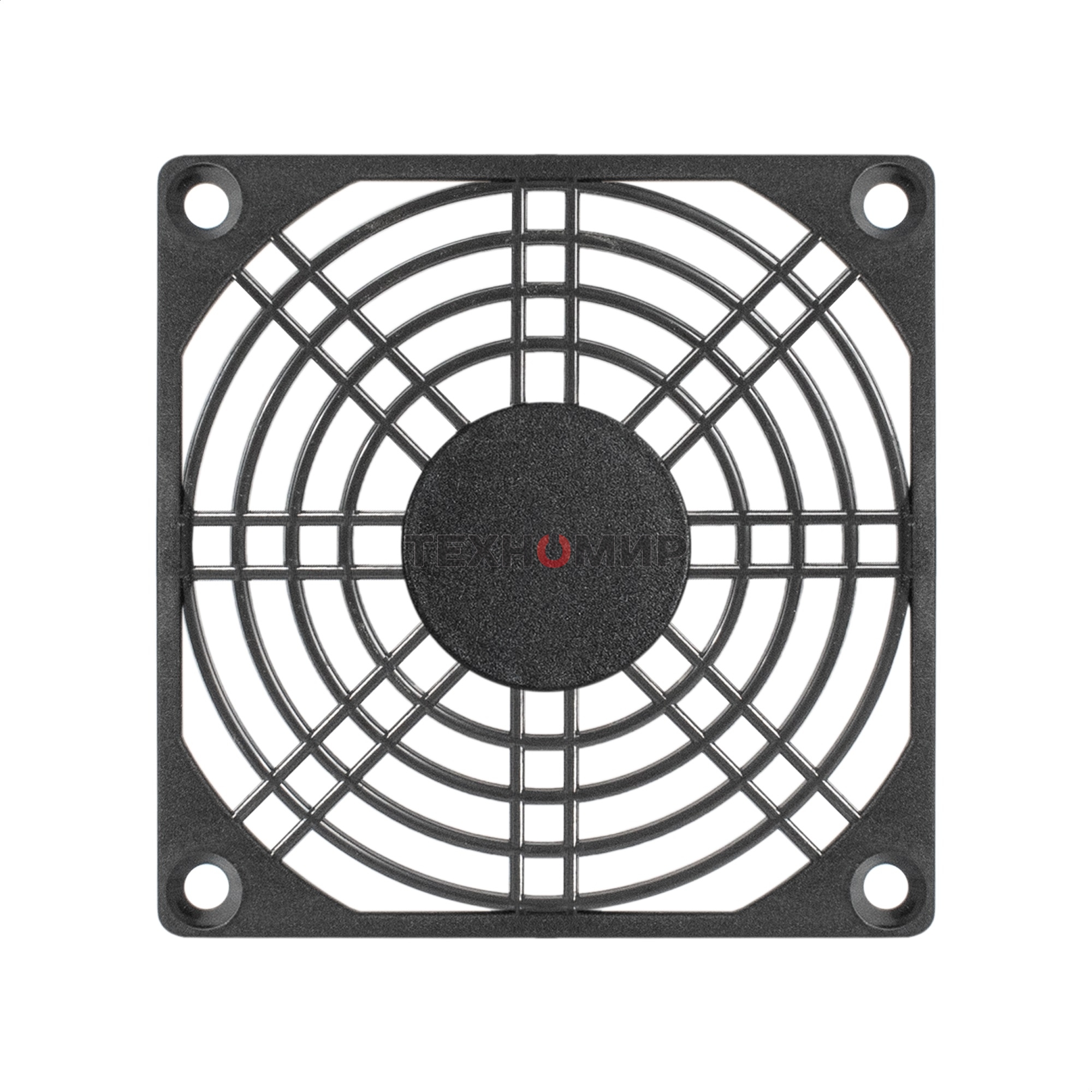 Решетка для вентилятора 80x80 ExeGate EG-080PSB (80x80 мм, пластиковая, квадратная, черная)