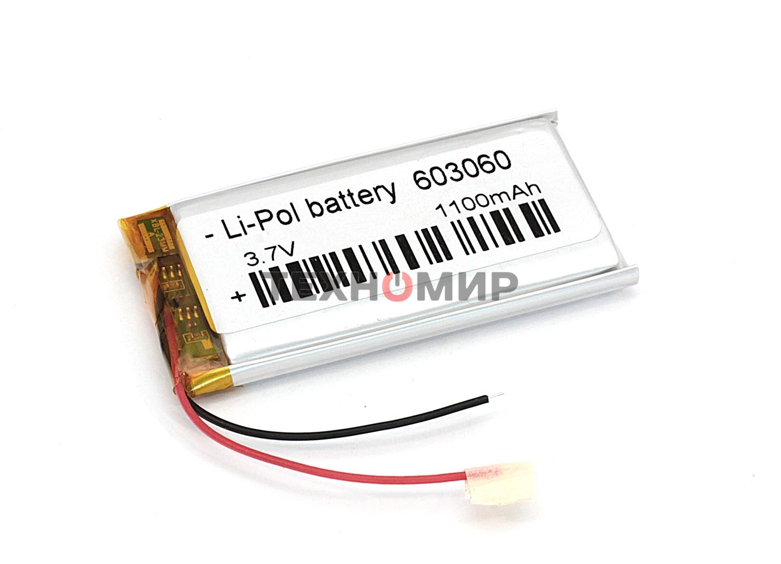Аккумулятор Li-Pol (батарея) 6*30*60мм 2pin 3.7V/1100mAh