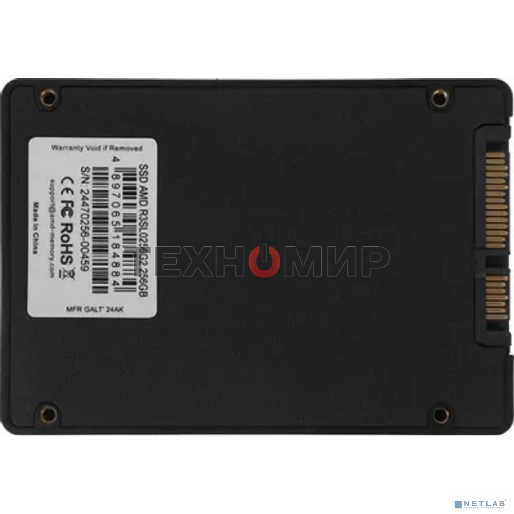 Накопитель SSD AMD Radeon R3SL0256G2, 256Gb, 2.5