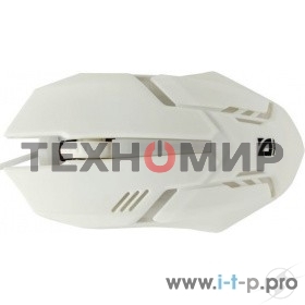 Мышь проводная Defender Cyber MB-560L белый, 1200 dpi, USB, кнопки - 3