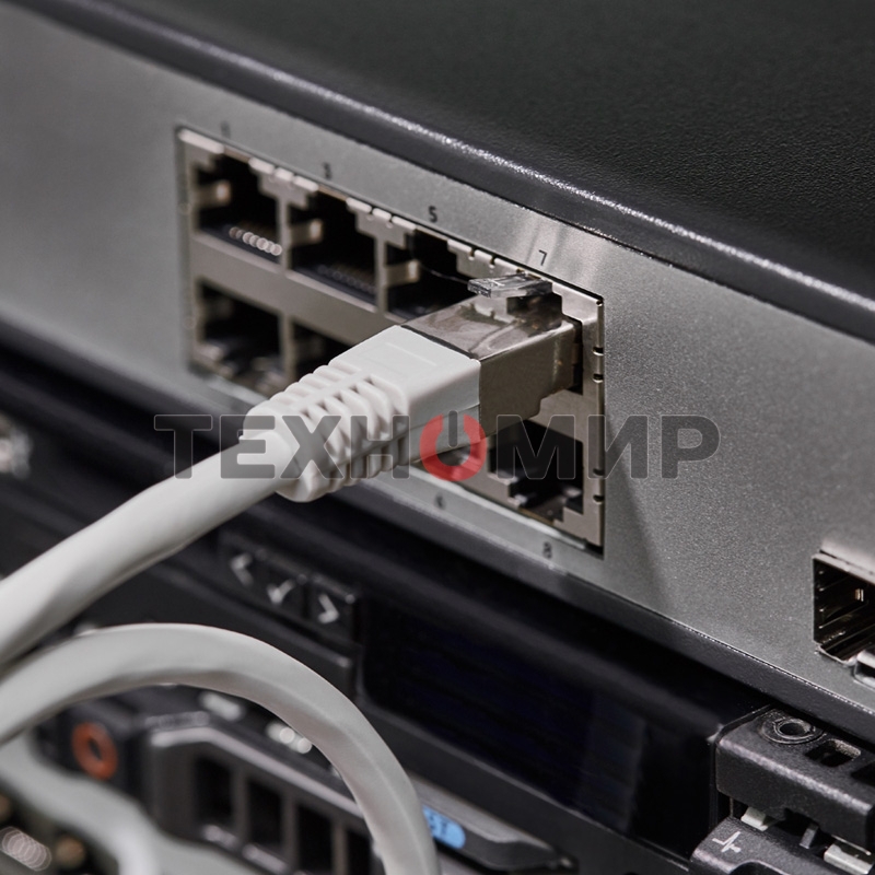 Пaтч-корд F/UTP Rexant, cat.6, RJ45-RJ45, экранированный, PVC серый, 0,5м