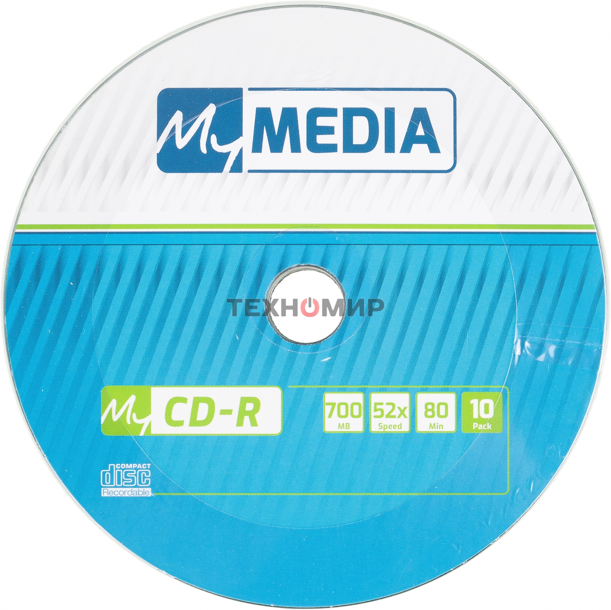 Диск CD-R MyMedia 700Mb 52x pack wrap (10шт) (69204)