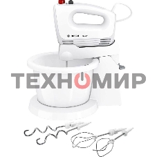 Миксер ручной Bosch MFQ2600W 375Вт, белый