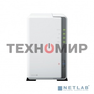 СХД настольное исполнение SYNOLOGY 2BAY NO HDD DS223J