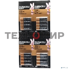Батарейка DURACELL LR6-4BL BASIC 4x4 AA (16 шт. в упаковке)