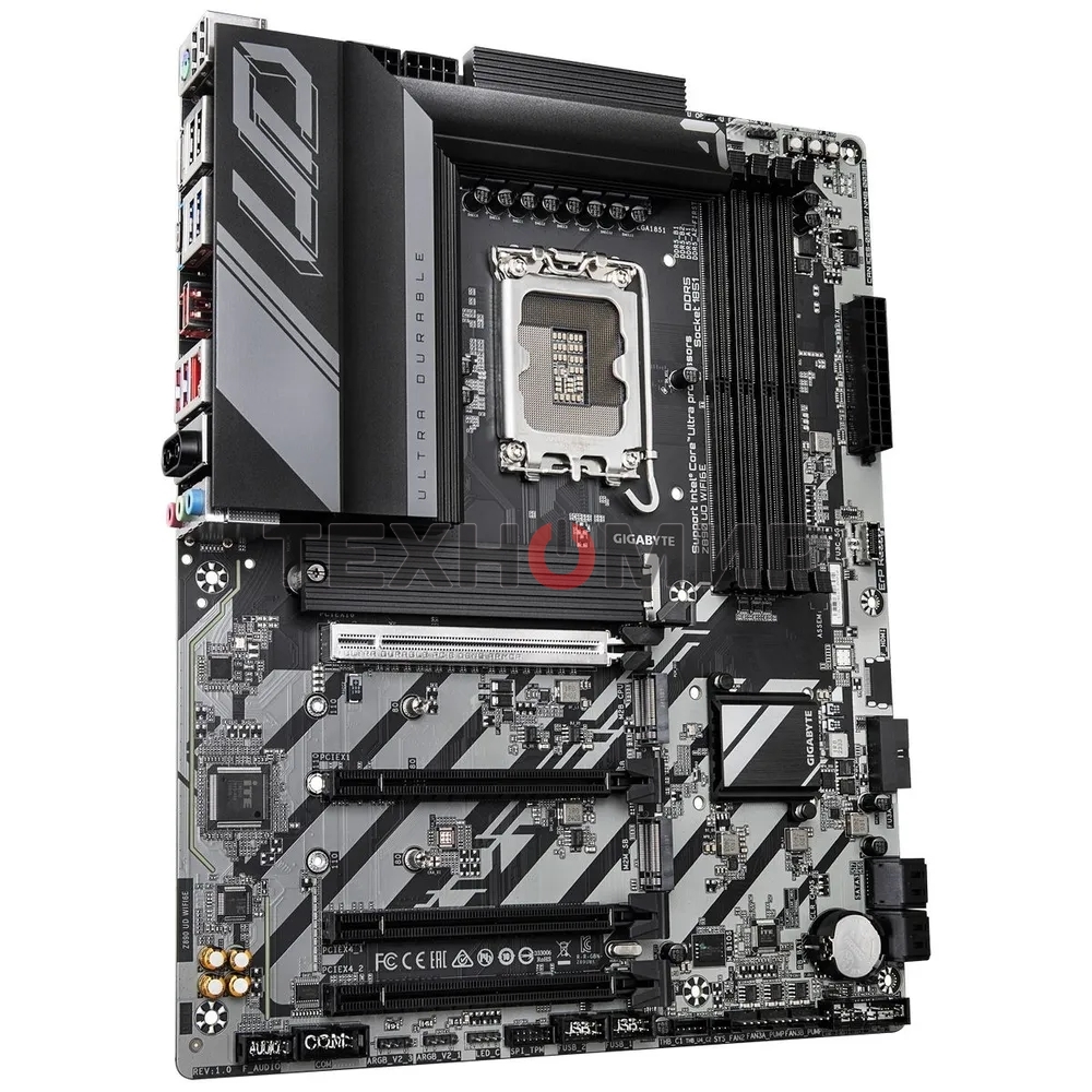 Материнская плата Gigabyte Z890 UD WIFI6E, LGA 1851, Intel Z890, 4xDDR5, 4xSATA, 3xM.2, 1xPCIe 5.0 x16, 2xPCIe 4.0 x4, 1xPCIe 4.0 x1, 1xDP, 1xUSB-C, 1x 2.5Gb LAN, 4xUSB-A 3.2 Gen 1, 1xUSB-A 3.2 Gen 2, 4xUSB-A 2.0, 1xUSB4, 3x3.5 мм, 7.1, ATX