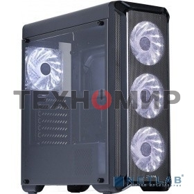 Компьютерный корпус ZALMAN I3, без БП, большое боковое окно, черный,ATX