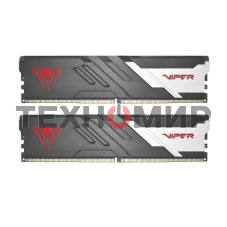 Оперативная память Patriot Viper Venom, DDR5, 32Gb (2x16Gb), 6000MHz, CL30, DIMM, с радиаторами, серый/черный