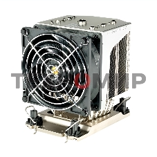 Кулер Ablecom ACL-S41130 серебристый 90 мм алюминий/медь 4700 об/мин, 46 дБ, 4 pin, 400 Вт, 124.5 мм