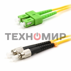 Патч-корд оптический переходной Rexant (SM), 9/125 (OS2), SC/APC-FC/UPC, (Duplex), PVC, 5м