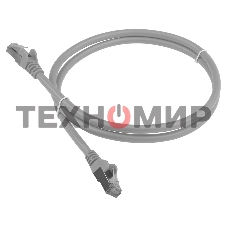 Патч-корд LANMASTER LSZH FTP cat.6, 1.5 м, серый