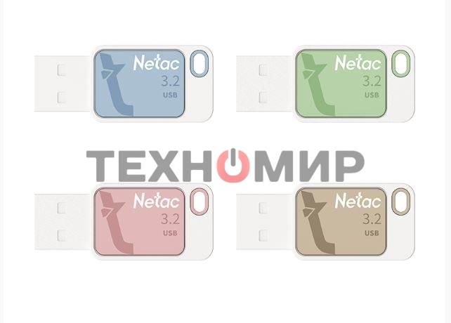 Флешка USB Netac UA31 64Gb NT03UA31N-064G-32BL, USB 3.2