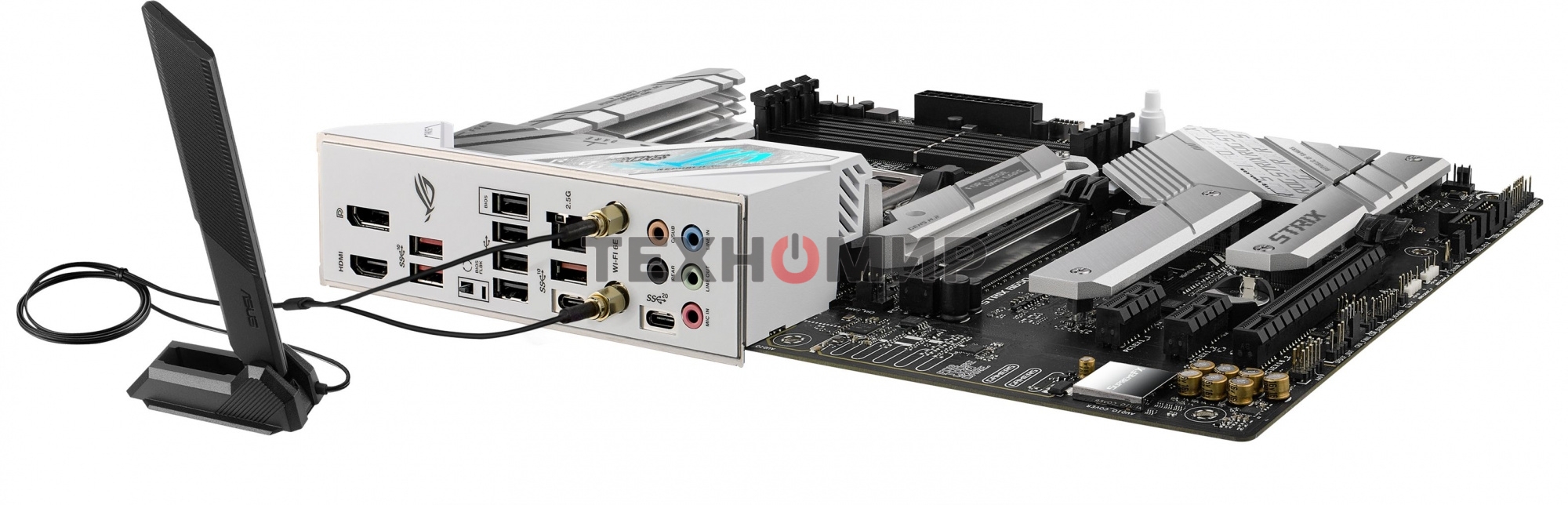 Материнская плата ASUS ROG STRIX B650-A GAMING WIFI, AM5, AMD B650, 4xDDR5, 4xSATA, 3xM.2, 1xPCIe 4.0 x16, 1xPCIe 4.0 x4, 1xHDMI, 1xDP, 1x 2.5Gb LAN, 3xUSB-A 3.2 Gen 2, 4xUSB 2.0, 5x3.5 мм, 7.1, Standard-ATX