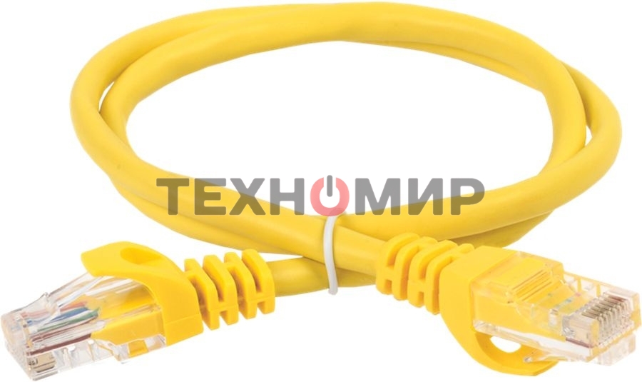 Патч-корд ITK Generica PC05-C5EU-3M-G U/UTP не экранированный RJ-45 вил.-вилка RJ-45 cat.5e 3м желтый ПВХ (уп.:1шт)