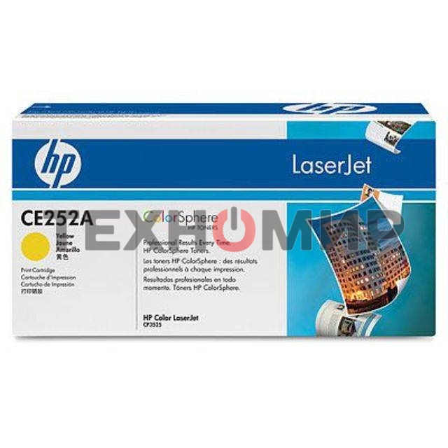 Картридж лазерный HP CE252A желтый для CLJ CM3530/CP3525 7000 стр.