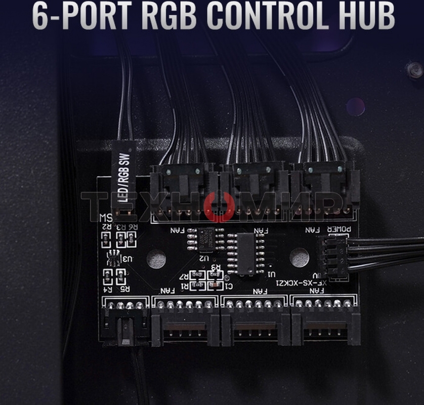 Компьютерный корпус Aerocool/Formula Python (3xUSB, 2xAudio, 0.5 мм,2x200 мм FAN, прозрачная стенка-закаленное стекло, ATX, без БП)