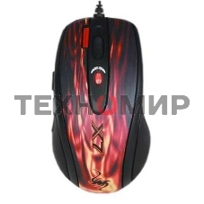 Мышь проводная A4Tech XL-750BK черный/красный, 3600 dpi, USB, кнопки - 7