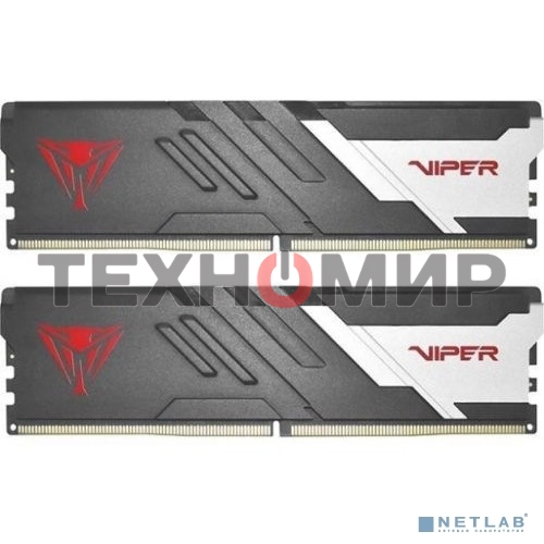 Оперативная память Patriot Viper Venom, DDR5, 64GB (2x32GB), 5600MHz, CL40, DIMM, с радиаторами, черный