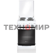 Плита электрическая Gefest 5140-02 0037 белый, конфорок 4 электрических, духовка 60 л, 50 см x 85 см x 58.5 см