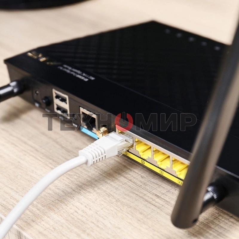 Пaтч-корд U/UTP Rexant, cat.5e, RJ45-RJ45, неэкранированный, PVC серый, 25м